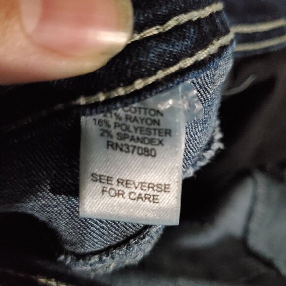 Cato Jeans Womens 24W Blue Denim Curvy Stretch Comfort Casual Design - Picture 3 of 11